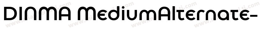DINMA MediumAlternate字体转换